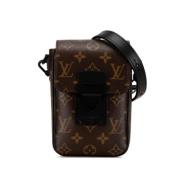 Pre-owned Canvas shoulder-bags Louis Vuitton Vintage , Black , Dames