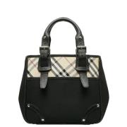 Pre-owned Canvas handbags Burberry Vintage , Black , Dames