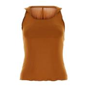 Bronze Stretch Salsa Top Gimaguas , Orange , Dames