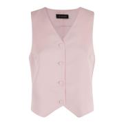 Stijlvolle Denim Jurk voor Vrouwen Andamane , Pink , Dames