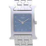 Pre-owned Metal watches Hermès Vintage , Blue , Dames