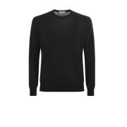 Zwarte Sweater Collectie Paolo Pecora , Black , Heren