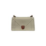 Pre-owned Leather dior-bags Dior Vintage , White , Dames