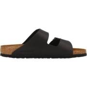 Zwarte Dubbele Band Sandalen Arizona Stijl Birkenstock , Black , Heren