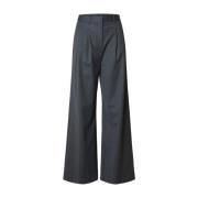 Slffenia HW Extra Wide Pant Selected Femme , Gray , Dames