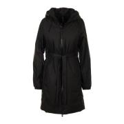 Zwarte Lange Jas Rains , Black , Dames