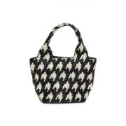 Zwart/Zilver Glitter Rhinnagz Tas Accessoire Gestuz , Black , Dames