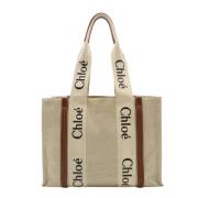 Pre-owned Canvas handbags Chloé Pre-owned , Beige , Dames