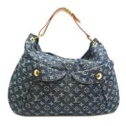 Pre-owned Denim shoulder-bags Louis Vuitton Vintage , Blue , Dames