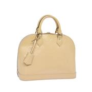 Pre-owned Leather handbags Louis Vuitton Vintage , Beige , Dames