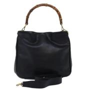 Pre-owned Leather gucci-bags Gucci Vintage , Black , Dames