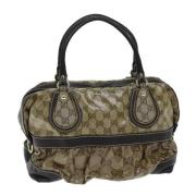 Pre-owned Canvas gucci-bags Gucci Vintage , Beige , Dames