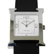 Pre-owned Fabric watches Hermès Vintage , White , Dames