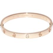 Pre-owned Metal bracelets Cartier Vintage , Pink , Dames