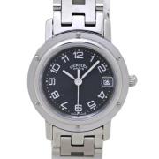 Pre-owned Metal watches Hermès Vintage , Gray , Dames