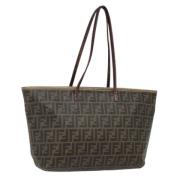 Pre-owned Canvas fendi-bags Fendi Vintage , Brown , Dames