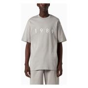 Korte mouwen ronde hals T-shirt 1989 Studio , Gray , Heren