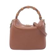 Pre-owned Leather gucci-bags Gucci Vintage , Brown , Dames