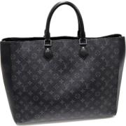 Pre-owned Canvas shoulder-bags Louis Vuitton Vintage , Black , Dames