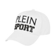 Baseballpet met Maxi Logo Borduursel Plein Sport , White , Heren