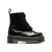 Klassieke zwarte leren schoenen Dr. Martens , Black , Heren