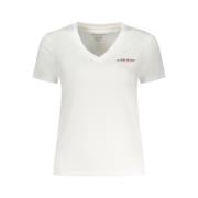 Witte Katoenen Tops & T-Shirt Guess , White , Dames