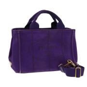 Pre-owned Canvas prada-bags Prada Vintage , Purple , Dames