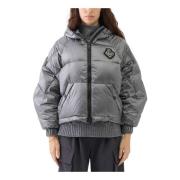 Chique Gewatteerde Jas met Embleem Ermanno Scervino , Gray , Dames