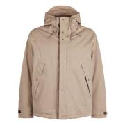 Beige Anorak Hooded Jack Waterafstotend Ten C , Beige , Heren