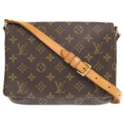 Pre-owned Fabric louis-vuitton-bags Louis Vuitton Vintage , Brown , Da...