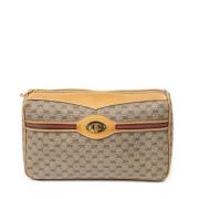 Pre-owned Coated canvas gucci-bags Gucci Vintage , Beige , Dames