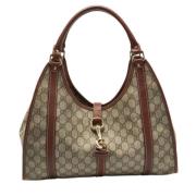 Pre-owned Leather gucci-bags Gucci Vintage , Beige , Dames