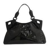 Pre-owned Leather shoulder-bags Cartier Vintage , Black , Dames