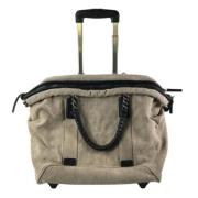 Pre-owned Canvas chanel-bags Chanel Vintage , Beige , Dames