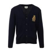 Blauwe Cardigan Sweater MC2 Saint Barth , Blue , Heren