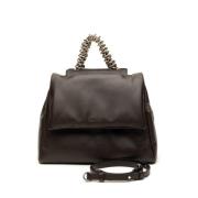 Nappa Bold Leren Tas Orciani , Brown , Dames