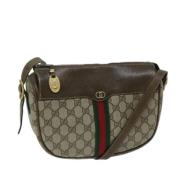 Pre-owned Leather gucci-bags Gucci Vintage , Beige , Dames