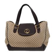 Pre-owned Canvas gucci-bags Gucci Vintage , Beige , Dames