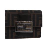 Pre-owned Canvas wallets Fendi Vintage , Brown , Dames