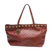 Pre-owned Leather gucci-bags Gucci Vintage , Red , Dames