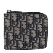 Pre-owned Canvas wallets Dior Vintage , Blue , Dames