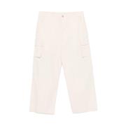 Ecru Canal Stripe Katoenen Cargo Broek Our Legacy , White , Heren