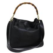 Pre-owned Leather gucci-bags Gucci Vintage , Black , Dames