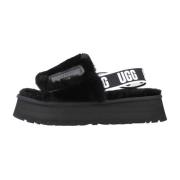 Flat Sandals UGG , Black , Dames