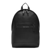 Eco Lederen Voor Logo Rits Tas Armani Exchange , Black , Heren