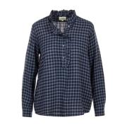 Blauwe Carmen Shirt Hartford , Blue , Dames