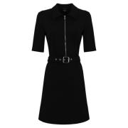 Zwarte Korte Jurk met Rits Pinko , Black , Dames