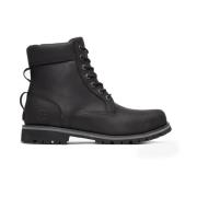 Zwarte Waterdichte Leren Sneakers Timberland , Black , Heren