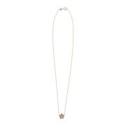 Emaille Bloem Hanger Ketting Tory Burch , Yellow , Dames