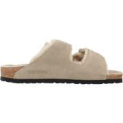 Classic Slide Sandalen Birkenstock , Beige , Dames